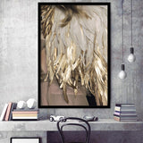 Golden Feathers Framed Art Prints Wall Decor - Art Prints, Framed Picture,For Sale, Ready to hang