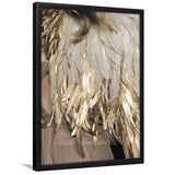Golden Feathers Framed Art Prints Wall Decor - Art Prints, Framed Picture,For Sale, Ready to hang
