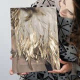 Golden Feathers Canvas Prints Wall Art Home Decor - Painting Canvas,Art Prints, Ready to hang