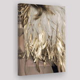 Golden Feathers Canvas Prints Wall Art Home Decor - Painting Canvas,Art Prints, Ready to hang