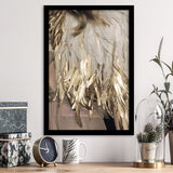 Golden Feathers Framed Art Prints Wall Decor - Art Prints, Framed Picture,For Sale, Ready to hang