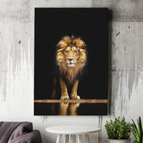 Golden Lion Canvas Prints Wall Art Home Decor - Painting Canvas,Art Prints, Ready to hang