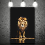Golden Lion Canvas Prints Wall Art Home Decor - Painting Canvas,Art Prints, Ready to hang