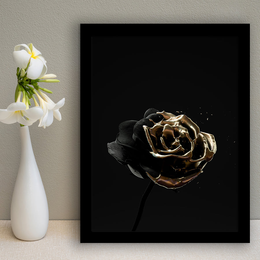 Golden Rose v1 Framed Art Prints Wall Decor - Art Prints, Framed Picture,For Sale, Ready to hang