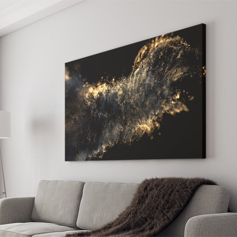 Gold Clash Landscape Canvas Prints Wall Art Home Decor - Painting Canvas, Ready to hang
