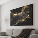 Gold Clash Landscape Canvas Prints Wall Art Home Decor - Painting Canvas, Ready to hang