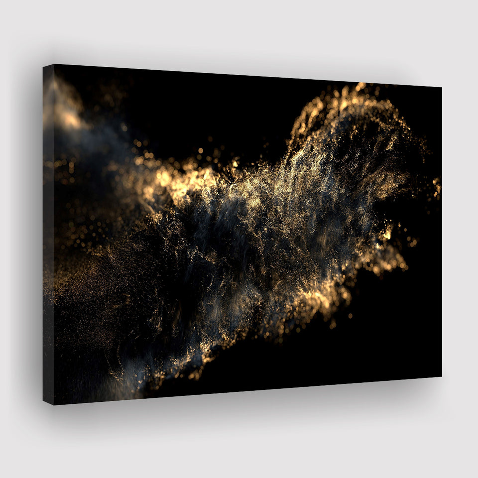 Gold Clash Landscape Canvas Prints Wall Art Home Decor - Painting Canvas, Ready to hang