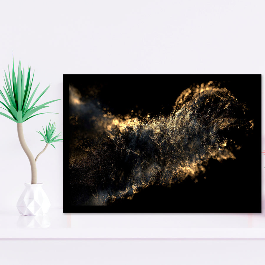 Gold Clash Framed Art Prints Wall Decor - Painting Art,Framed Picture,For Sale, Ready to hang