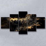 Gold Clash Large Canvas Prints Multi Panels Wall Art Prints Home Decor