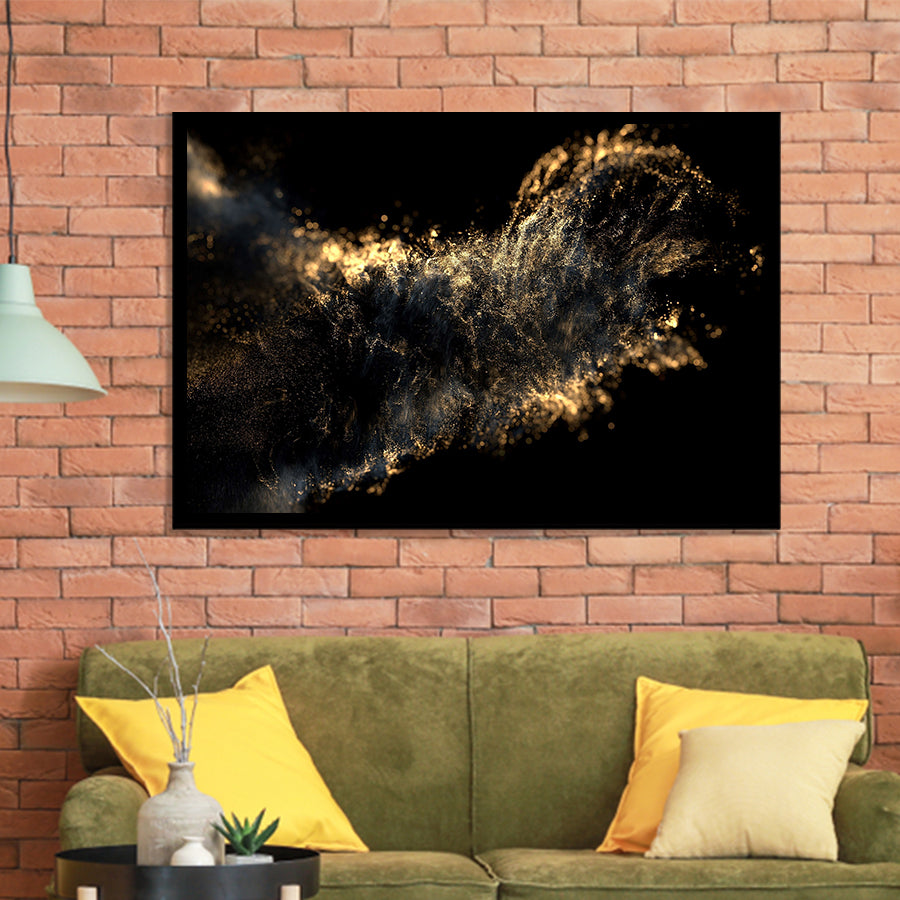 Gold Clash Framed Art Prints Wall Decor - Painting Art,Framed Picture,For Sale, Ready to hang