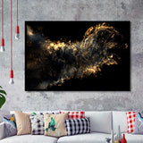 Gold Clash Framed Art Prints Wall Decor - Painting Art,Framed Picture,For Sale, Ready to hang