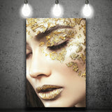 Gold Tishiki Canvas Prints Wall Art Home Decor - Painting Canvas,Art Prints, Ready to hang