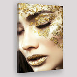 Gold Tishiki Canvas Prints Wall Art Home Decor - Painting Canvas,Art Prints, Ready to hang