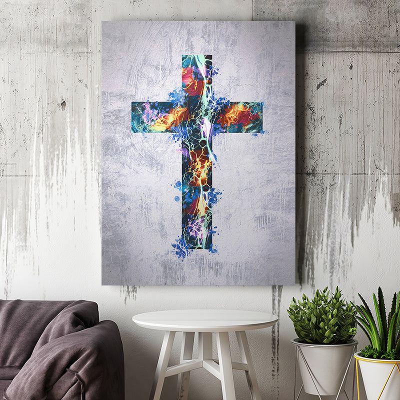 Graffiti Cross Canvas Wall Art Canvas Prints Painting Canvas