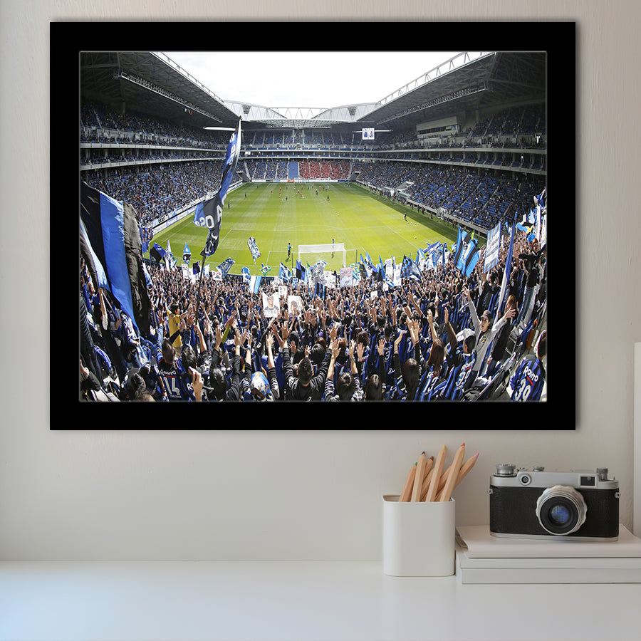 Gamba Osaka New Stadium, Stadium Canvas, Sport Art, Gift for him, Framed Art Prints Wall Art Decor, Framed Picture