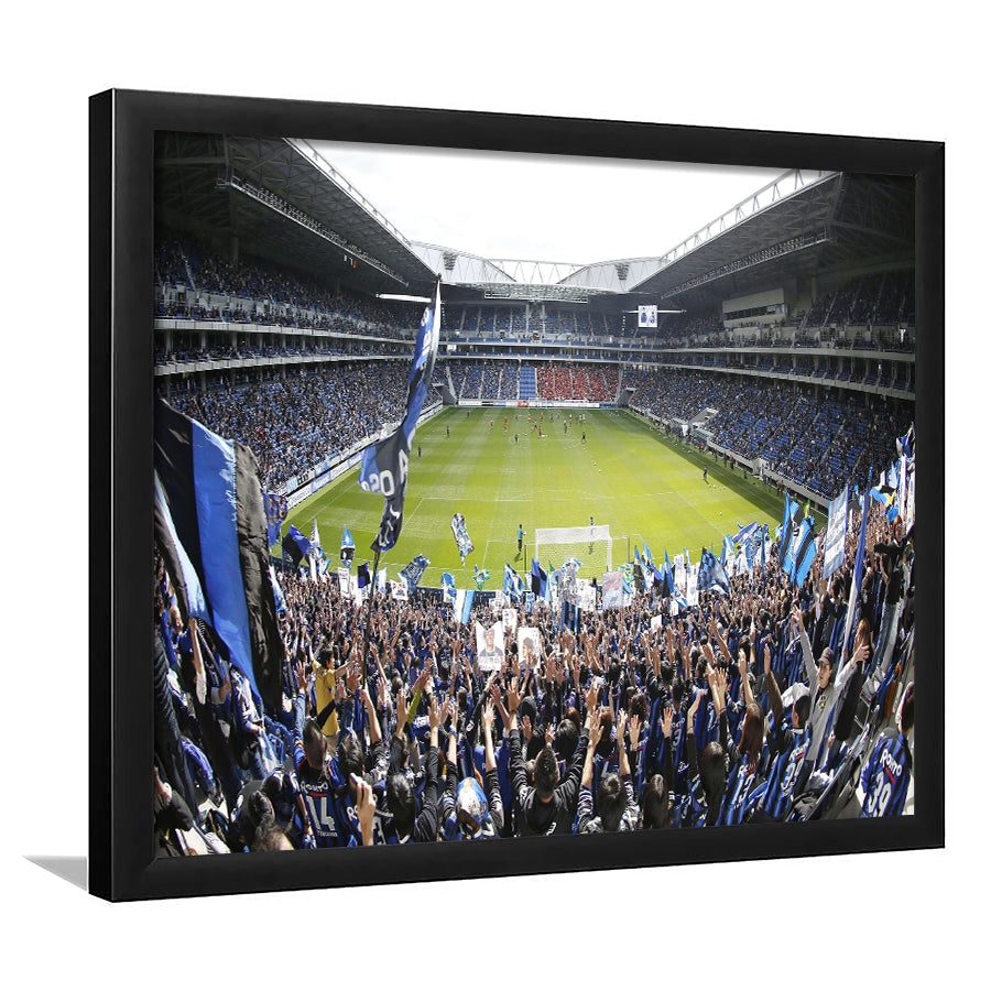 Gamba Osaka New Stadium, Stadium Canvas, Sport Art, Gift for him, Framed Art Prints Wall Art Decor, Framed Picture