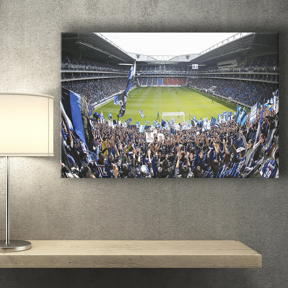 Gamba Osaka New Stadium, Stadium Canvas, Sport Art, Gift for him, Fan Gift, Canvas Prints Wall Art Decor