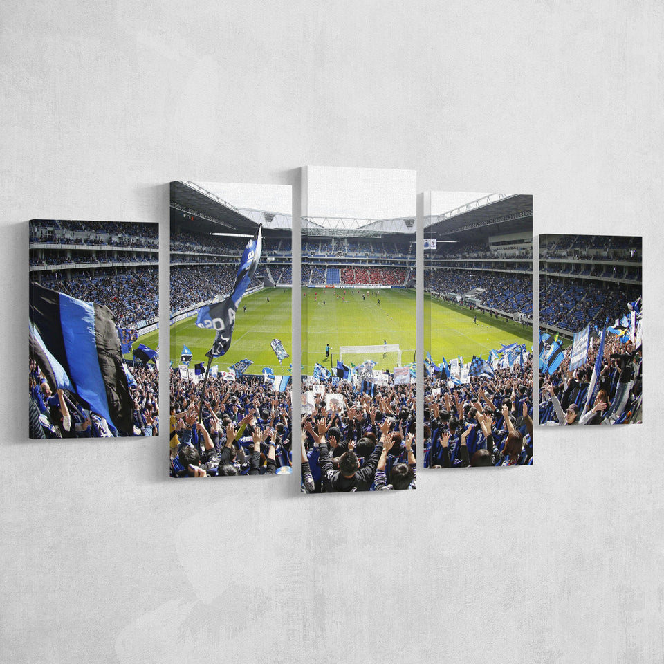 Gamba Osaka New Stadium, Stadium Canvas, Sport Art, Large Canvas, Multi Panels, Canvas Prints Wall Art Decor