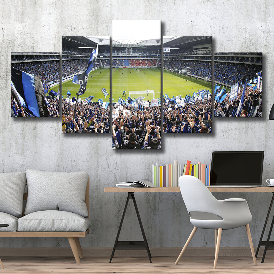 Gamba Osaka New Stadium, Stadium Canvas, Sport Art, Large Canvas, Multi Panels, Canvas Prints Wall Art Decor
