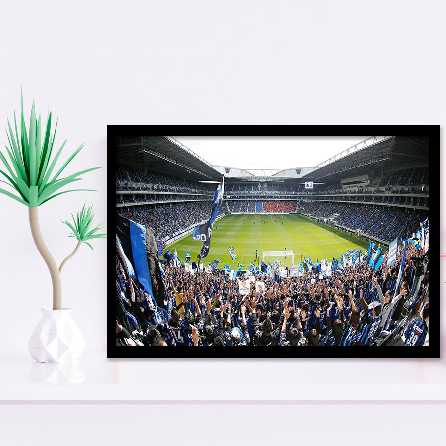 Gamba Osaka New Stadium, Stadium Canvas, Sport Art, Gift for him, Framed Art Prints Wall Art Decor, Framed Picture