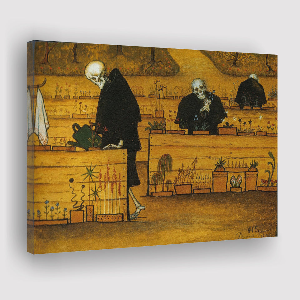 Garden Of Death By Hugo Simberg Canvas Prints Wall Art - Painting Canvas, Home Wall Decor, Painting Prints, For Sale