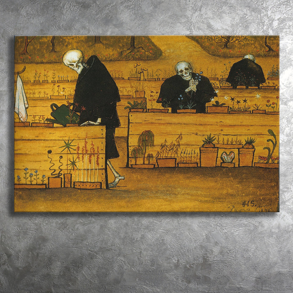 Garden Of Death By Hugo Simberg Canvas Prints Wall Art - Painting Canvas, Home Wall Decor, Painting Prints, For Sale