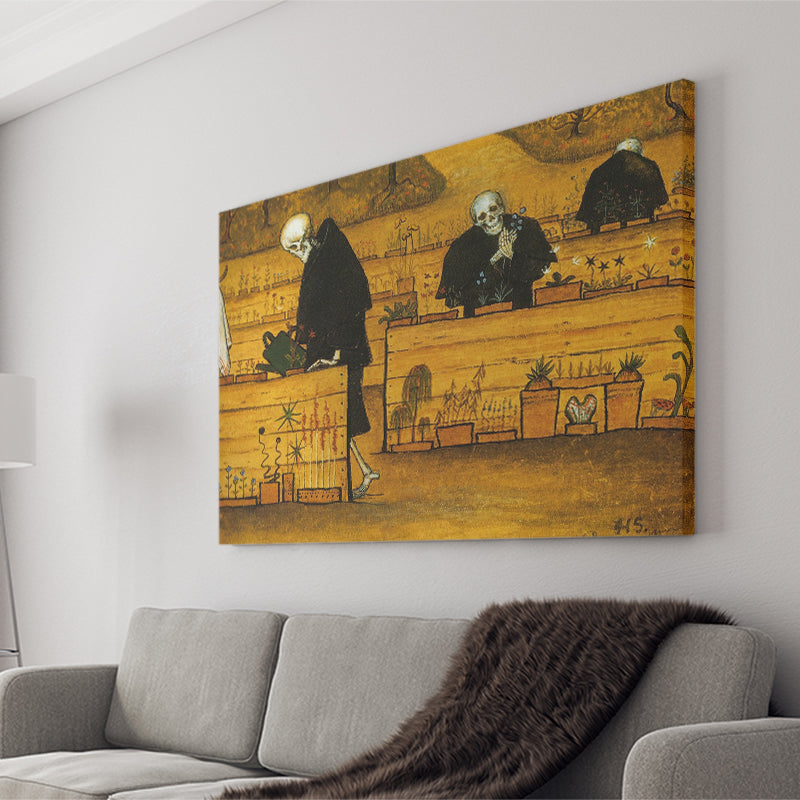 Garden Of Death By Hugo Simberg Canvas Prints Wall Art - Painting Canvas, Home Wall Decor, Painting Prints, For Sale