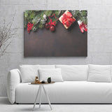 Garlands And Gifts Canvas Wall Art - Canvas Prints, Prints for Sale, Canvas Painting, Canvas On Sale