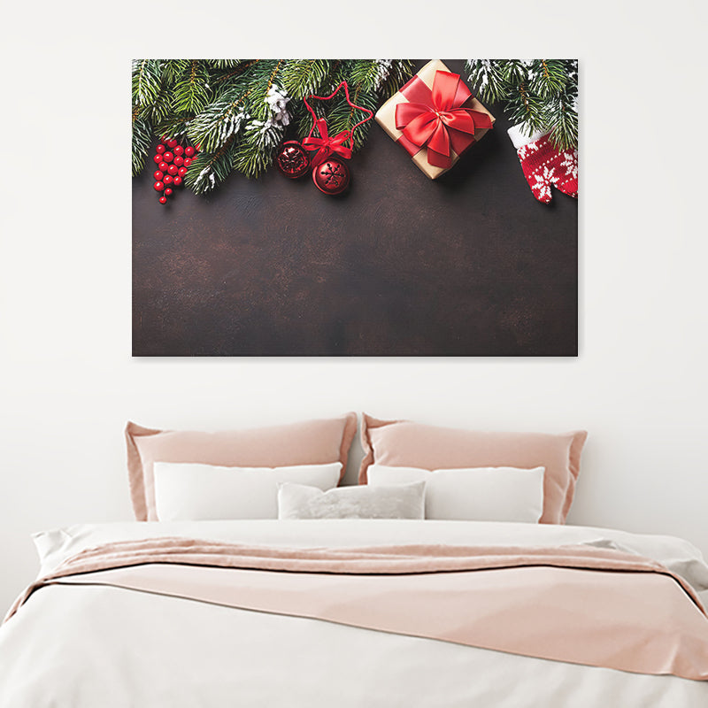 Garlands And Gifts Canvas Wall Art - Canvas Prints, Prints for Sale, Canvas Painting, Canvas On Sale