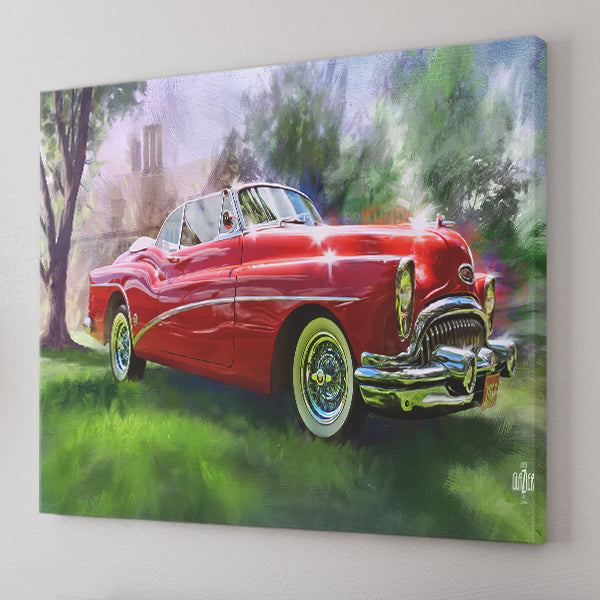 Garth Glazier Arts American Classic Car Paintings Canvas Wall Art - Canvas Prints, Prints For Sale, Painting Canvas,Canvas On Sale