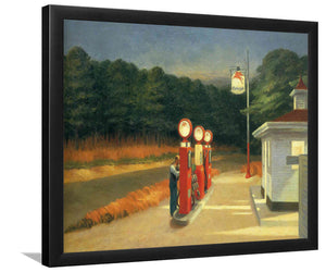 Gas By Edward Hopper-Art Print,Canvas Art,Frame Art,Plexiglass Cover