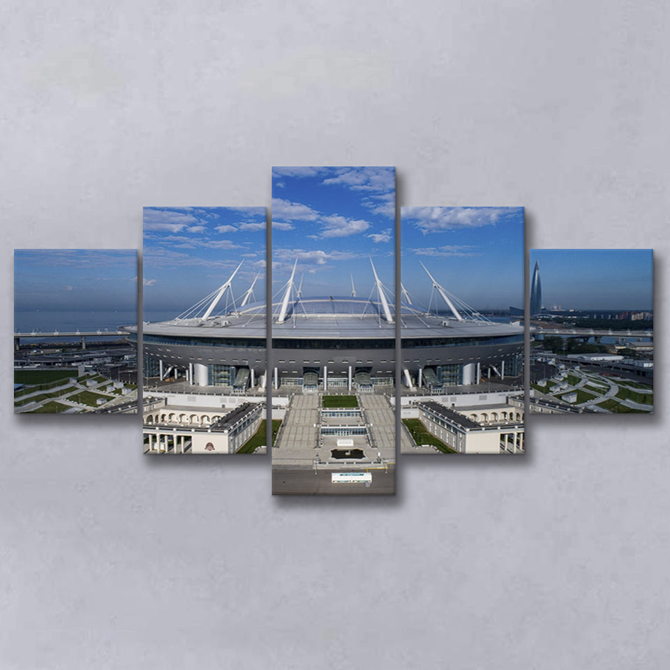 Gazprom Arena, Stadium Canvas, Sport Art, Large Canvas, Multi Panels, Canvas Prints Wall Art Decor