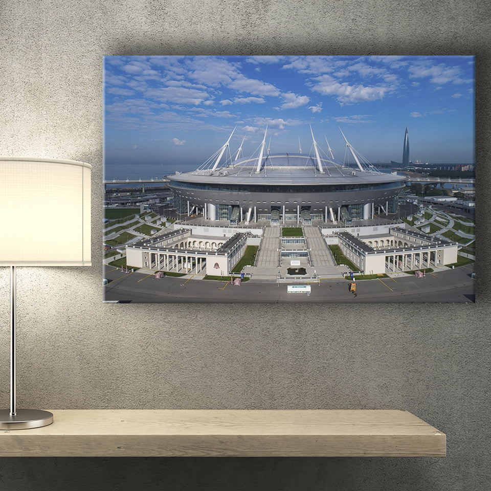 Gazprom Arena, Stadium Canvas, Sport Art, Gift for him, Fan Gift, Canvas Prints Wall Art Decor