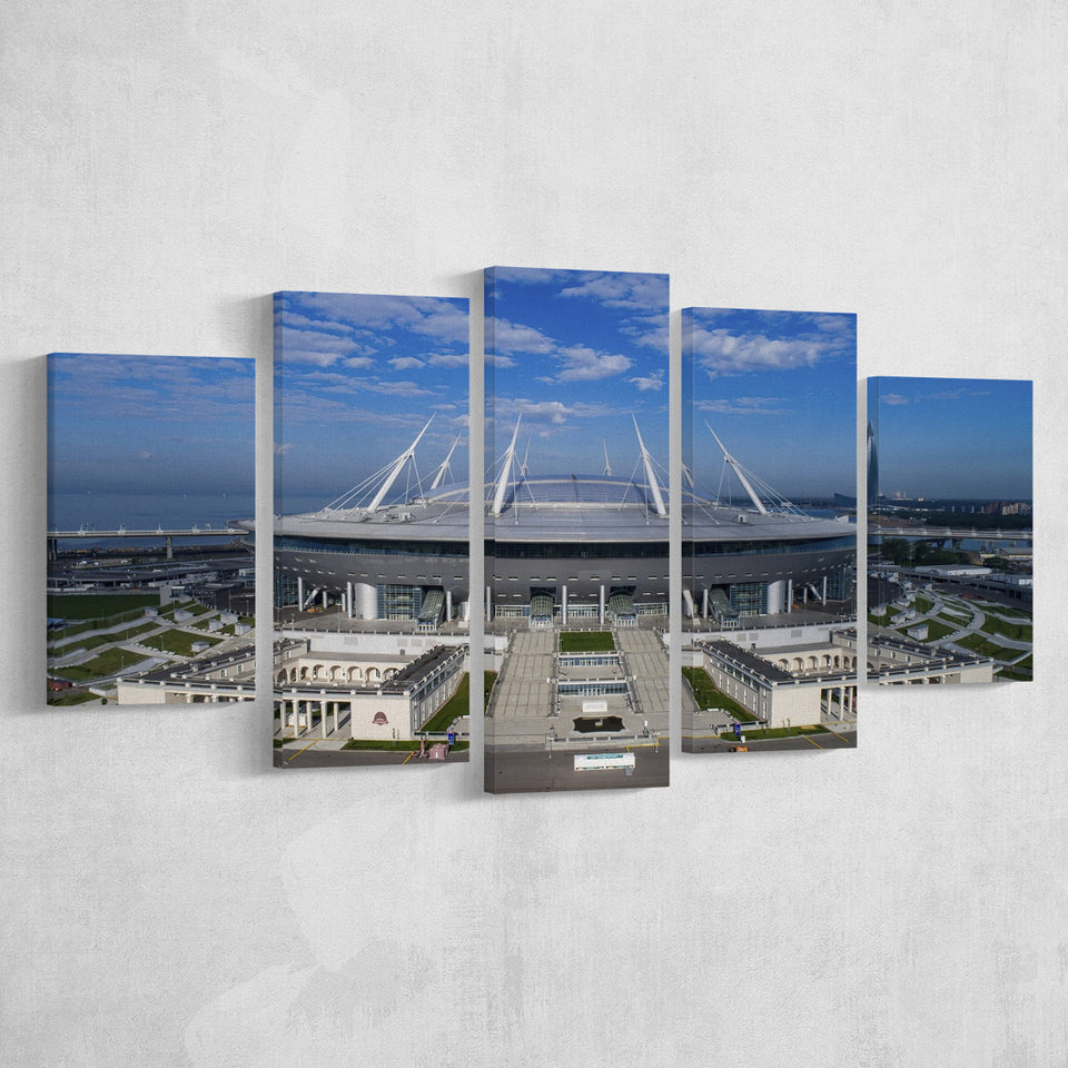 Gazprom Arena, Stadium Canvas, Sport Art, Large Canvas, Multi Panels, Canvas Prints Wall Art Decor