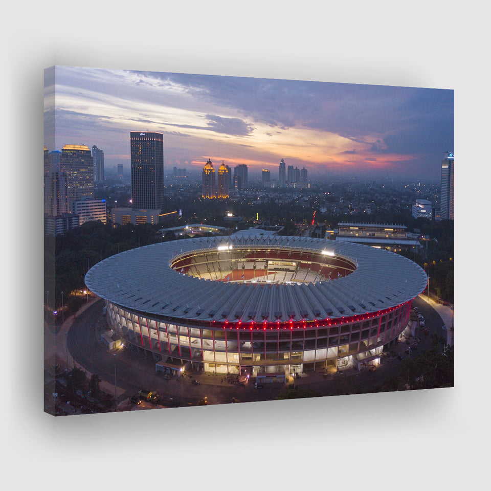Gelora Bung Karno Main Stadium, Stadium Canvas, Sport Art, Gift for him, Fan Gift, Canvas Prints Wall Art Decor