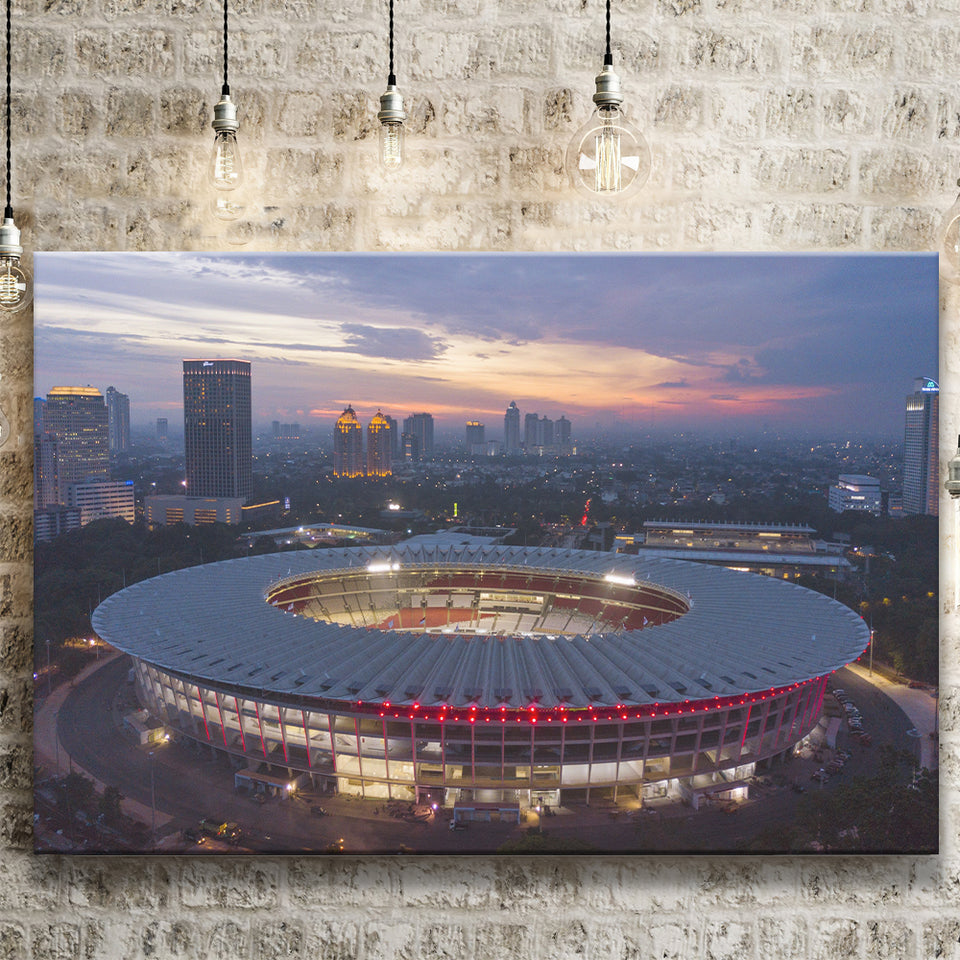 Gelora Bung Karno Main Stadium, Stadium Canvas, Sport Art, Gift for him, Fan Gift, Canvas Prints Wall Art Decor