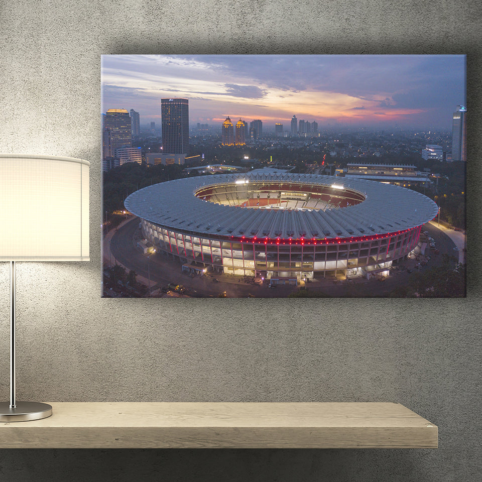 Gelora Bung Karno Main Stadium, Stadium Canvas, Sport Art, Gift for him, Fan Gift, Canvas Prints Wall Art Decor
