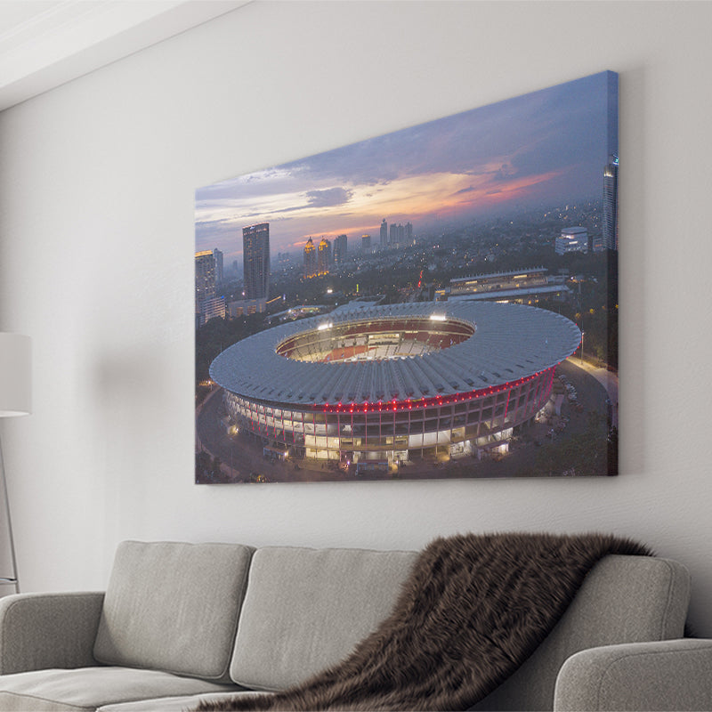 Gelora Bung Karno Main Stadium, Stadium Canvas, Sport Art, Gift for him, Fan Gift, Canvas Prints Wall Art Decor