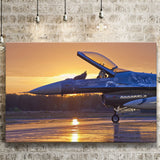 General Dynamics F 16 Fighting Falcon Craft Airplane Canvas Prints Wall Art Decor - Painting Canvas, Art Prints, Ready to Hang