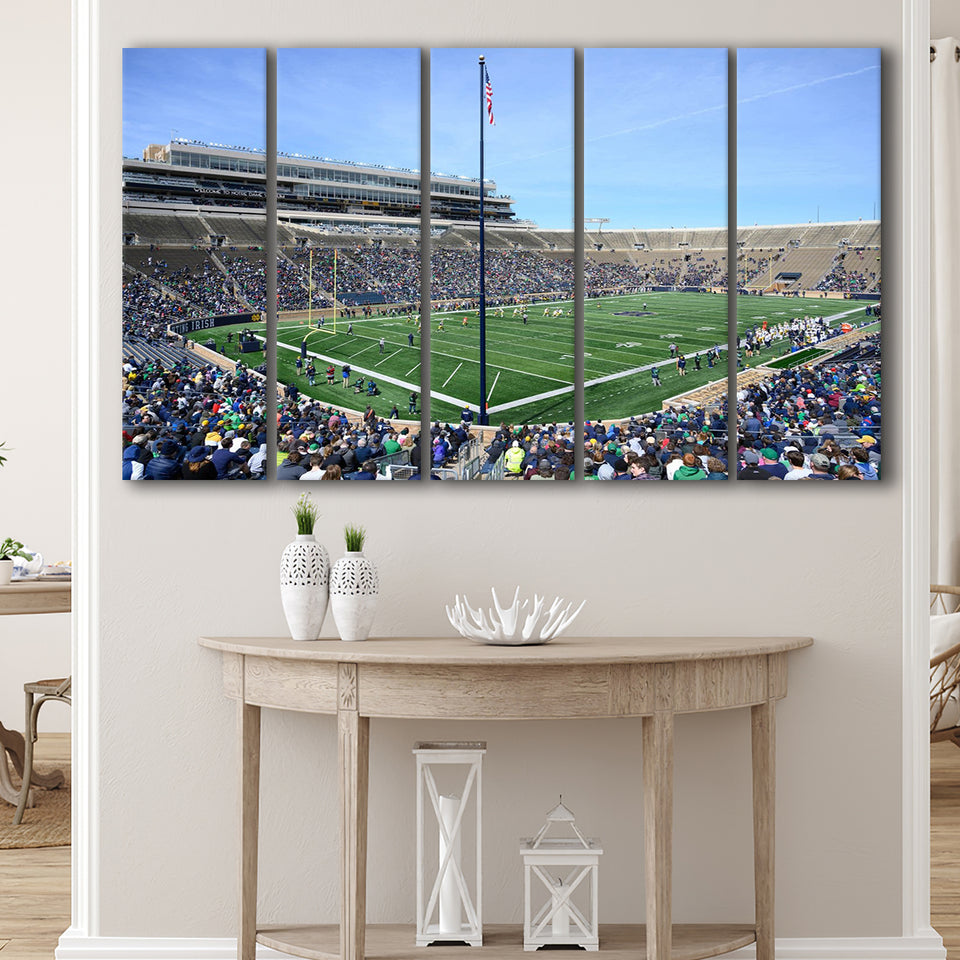 Generic Notre Dame Stadium, Stadium Canvas, Sport Art, Gift for him, Multi Panels B, Canvas Prints Wall Art Decor