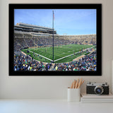 Generic Notre Dame Stadium, Stadium Canvas, Sport Art, Gift for him, Framed Art Prints Wall Art Decor, Framed Picture