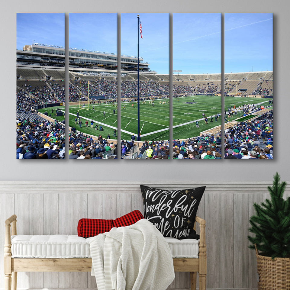 Generic Notre Dame Stadium, Stadium Canvas, Sport Art, Gift for him, Multi Panels B, Canvas Prints Wall Art Decor
