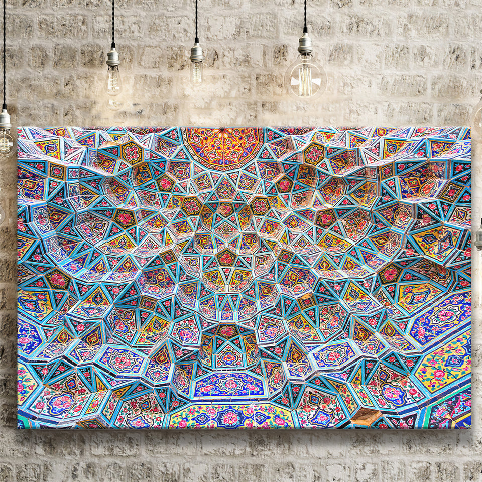 Geometrical Islamic Art Canvas Prints Wall Art - Painting Canvas, Wall Decor, Canvas Art, For Sale