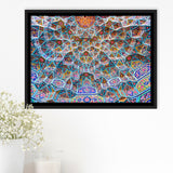 Geometrical Islamic Art Framed Canvas Prints Wall Art - Painting Canvas, Wall Decor, Canvas Art, Floating Frame