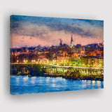 Georgetown skyline on the Potomac River Georgetown Canvas Prints Wall Art Decor - Paiting Canvas, Art Prints, Wall Decor, For Sale