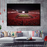 Georgia Bulldogs Stadium Framed Canvas Prints Stadium Sanford Stadium Wall Art American,Sport Stadium Art Prints, Fan Gift