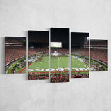Georgia Bulldogs Stadium Canvas Prints Sanford Stadium Wall Art American,Multi Panels,Sport Stadium Art Prints, Fan Gift