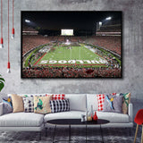 Georgia Bulldogs Stadium Framed Canvas Prints Sanford Stadium Wall Art American,Sport Stadium Art Prints, Fan Gift