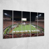 Georgia Bulldogs Stadium Canvas Prints Sanford Stadium Wall Art American,Multi Panels B,Sport Stadium Art Prints, Fan Gift