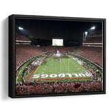 Georgia Bulldogs Stadium Framed Canvas Prints Sanford Stadium Wall Art American,Sport Stadium Art Prints, Fan Gift